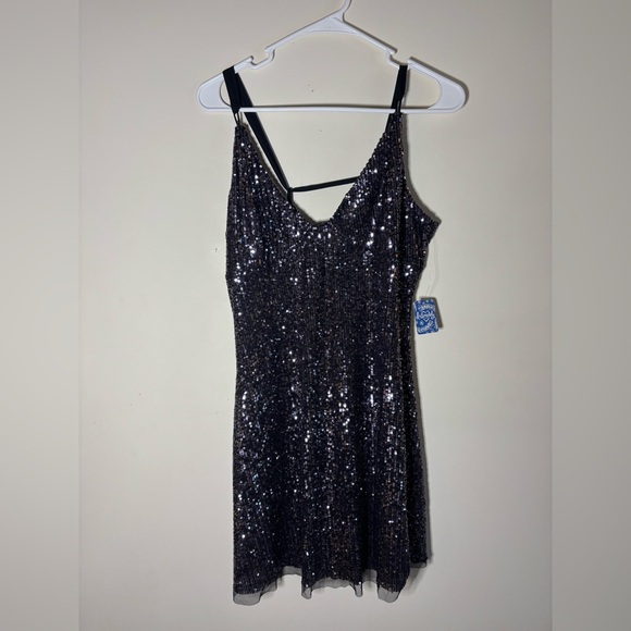 Free People Dresses & Skirts - Free People Intimately Night Combo Sequin Mini Slip Dress